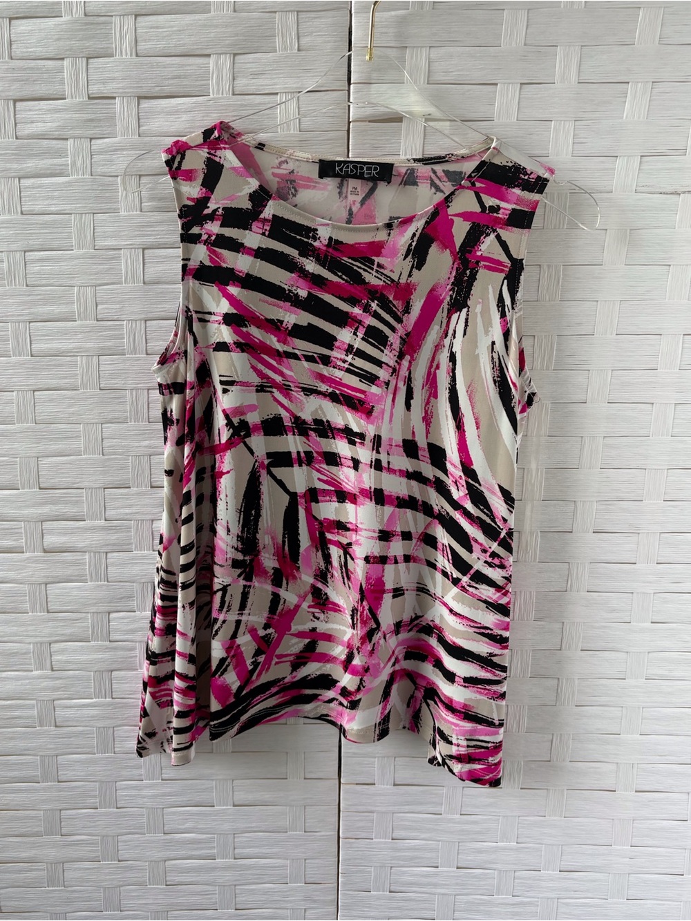 Kasper Medium Petite‎ Sleeveless Round Neck Career Office Church Closet Staple